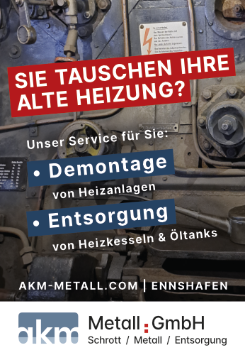 AKM Metall GmbH - Demontage von Heizanlagen